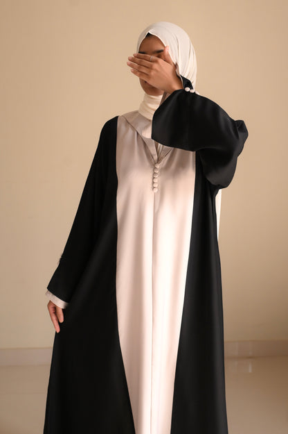 Monochrome Muse Abaya – Premium Nida