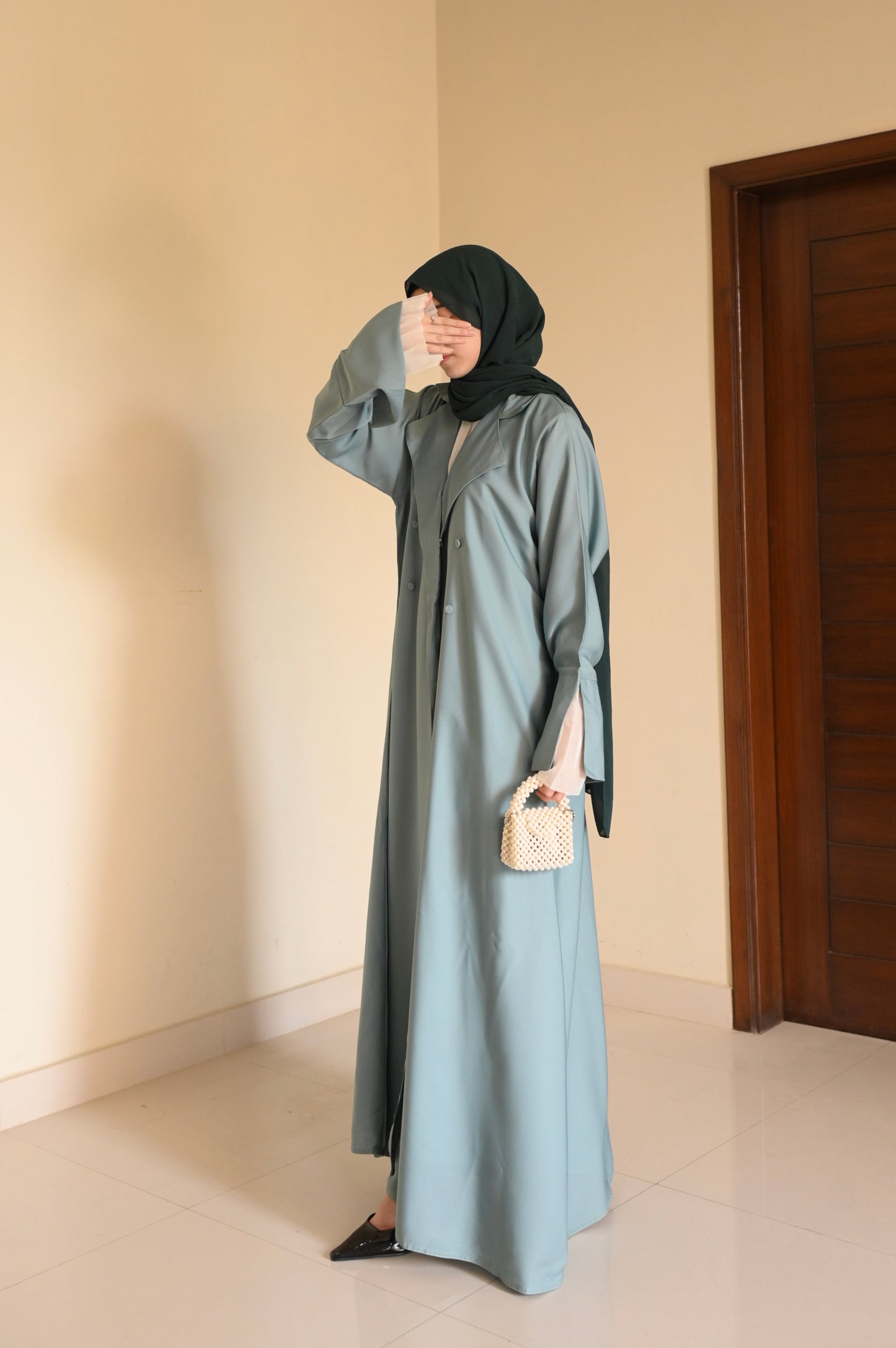 Sea Mist- Coat Style Abaya