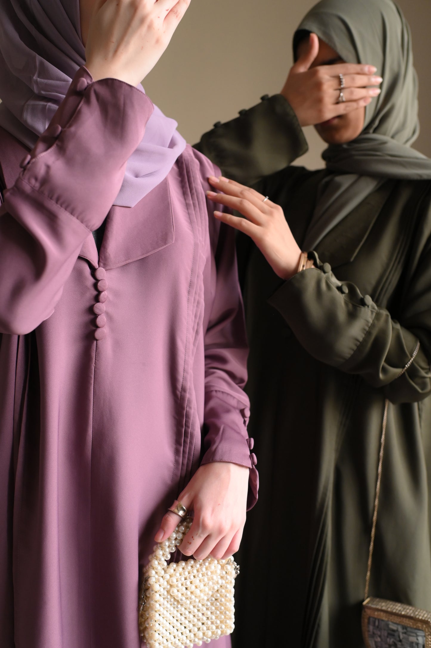 Lilac Harmony-Coat Abaya