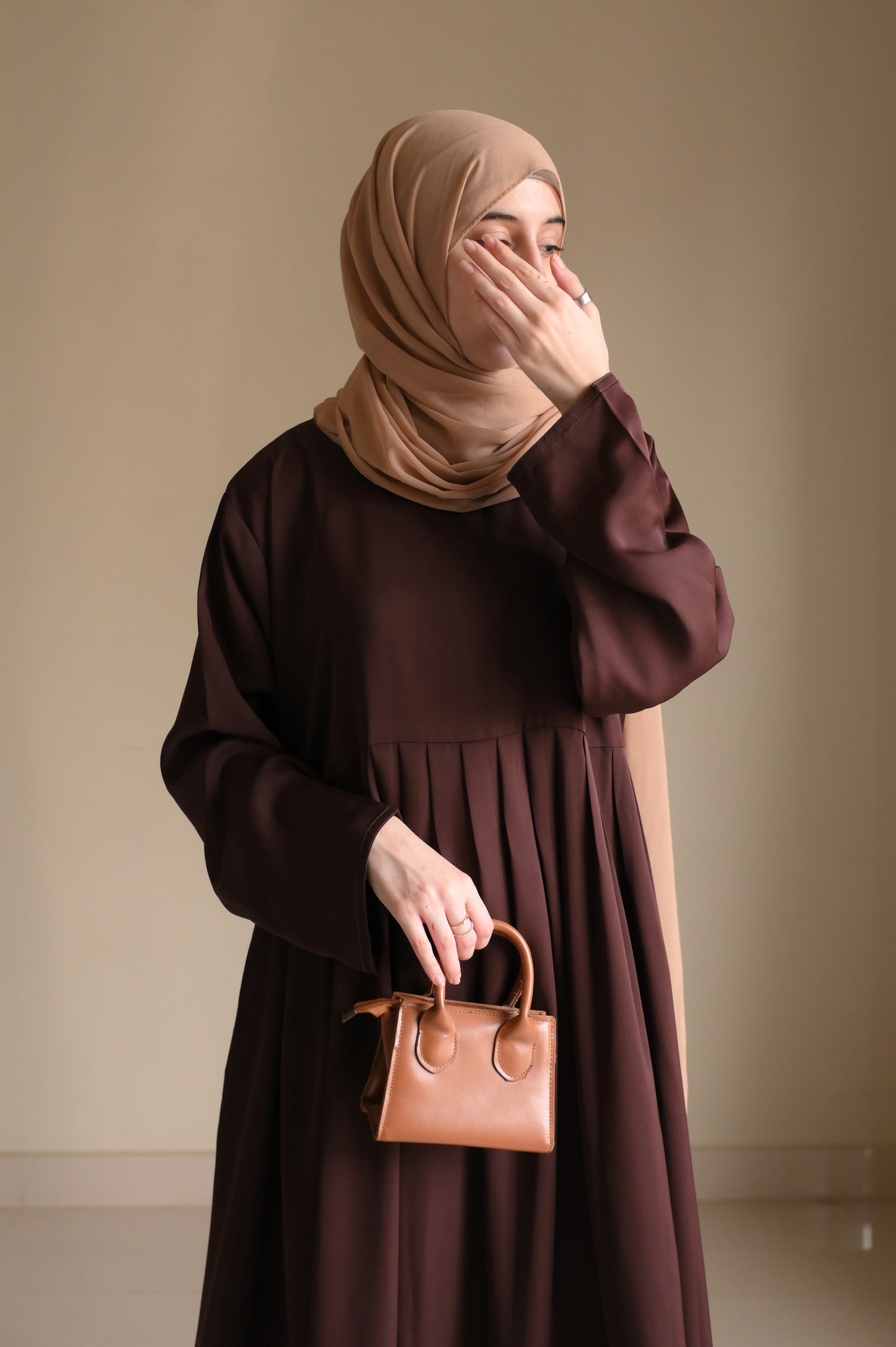 Velvety Brown- Dark Chocolate Maxi Abaya