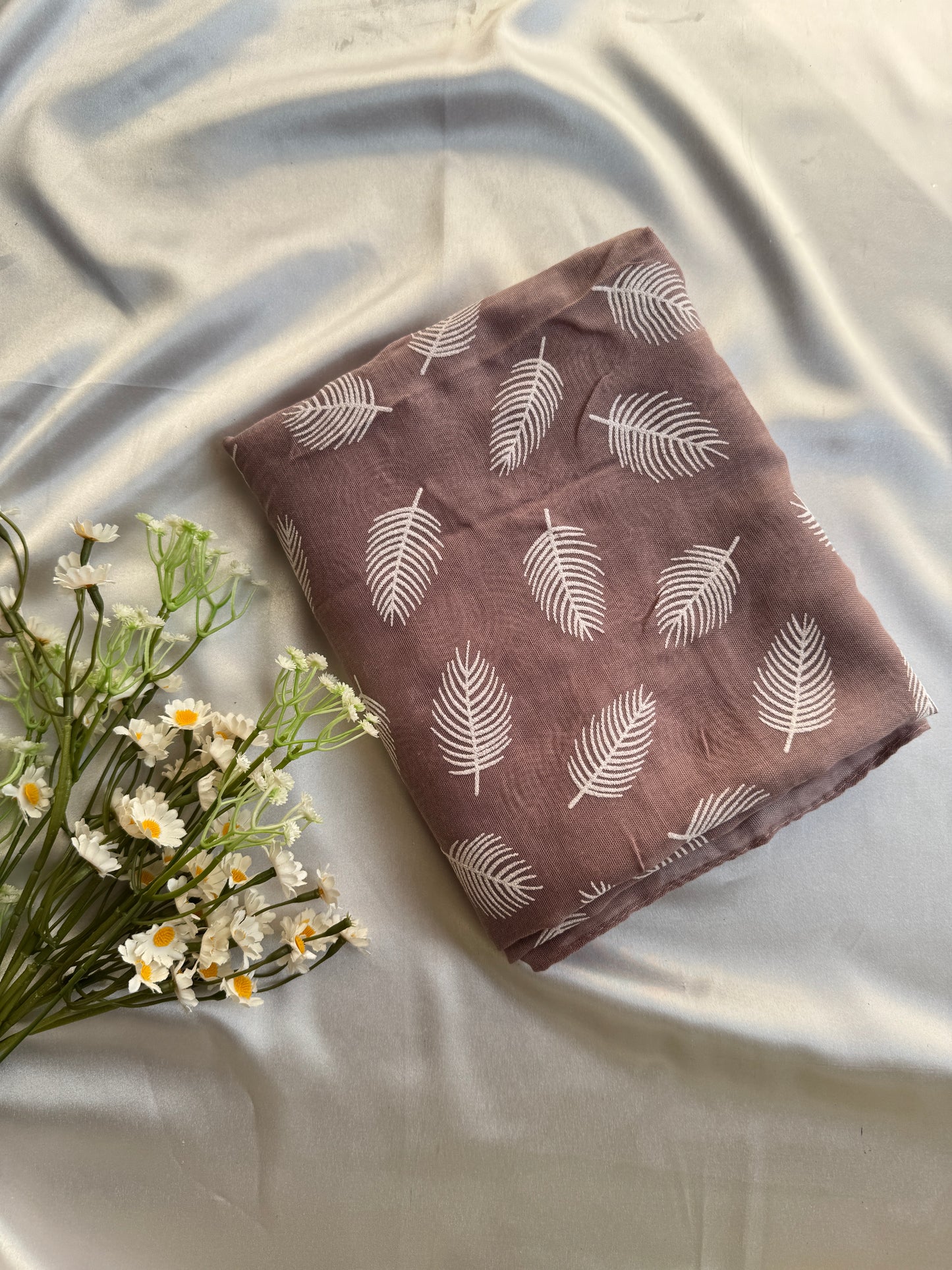 Block Print Feathers- Muave