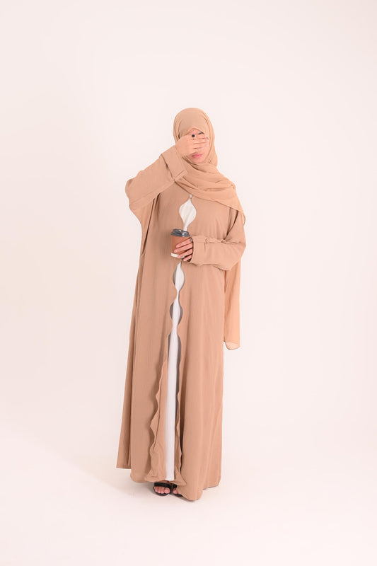 Wave Whisper Kimono- Camel Beige (Coat Only)