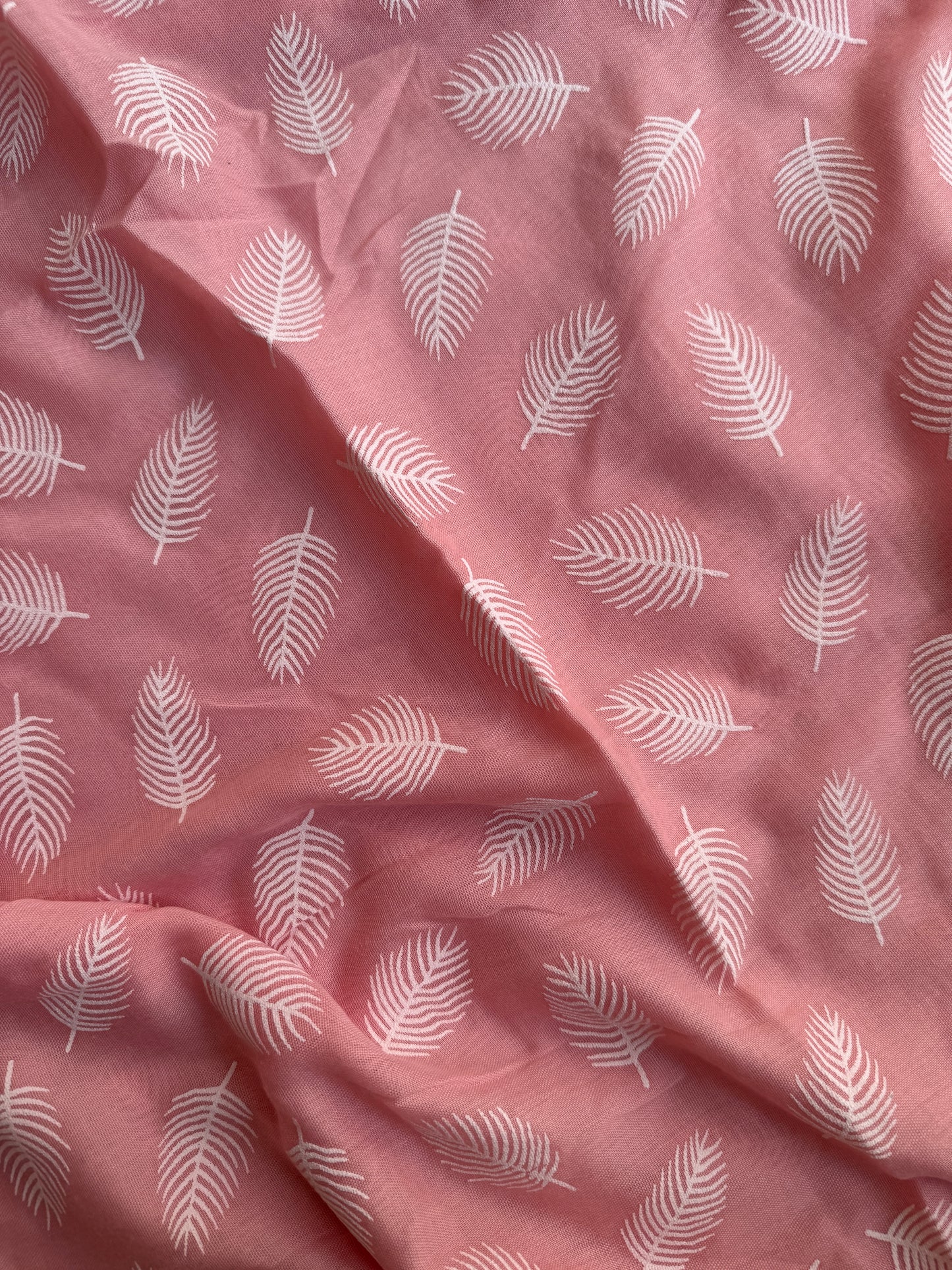 Block Print Feathers- Pink