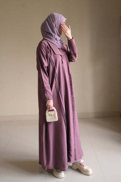 Lilac Harmony-Coat Abaya