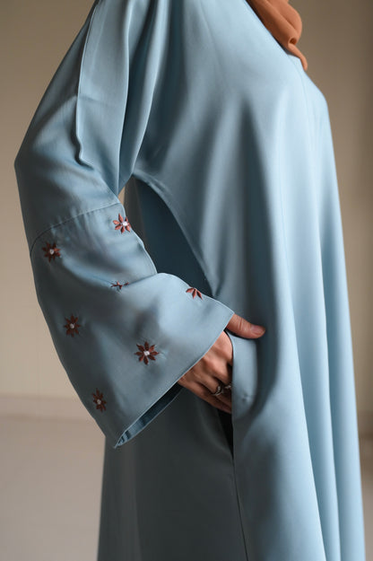 Daisies Abaya- Pistachio Cocoa