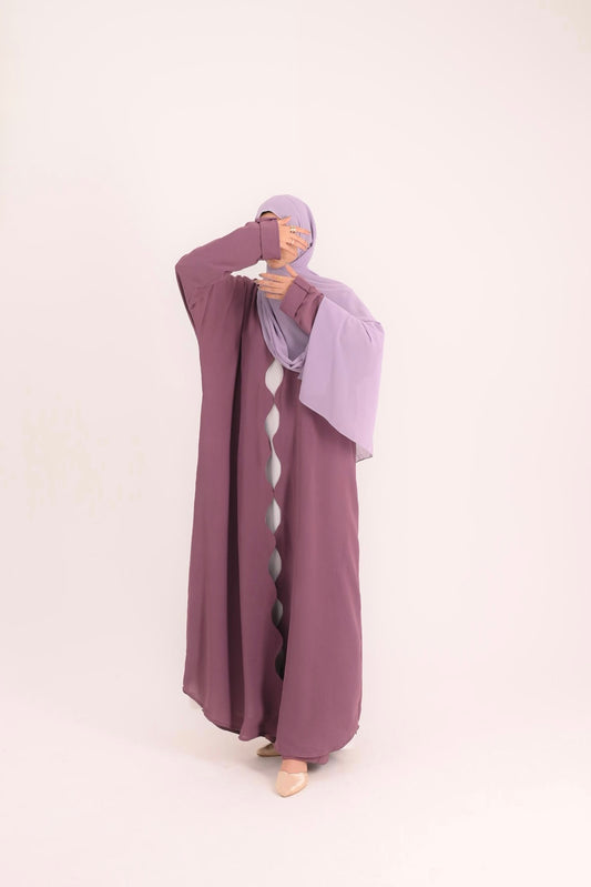 Wave Whisper Kimono- Muave Purple (Coat Only)