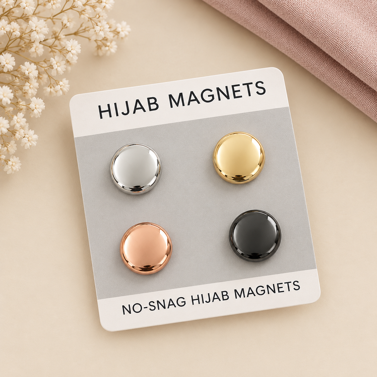 Magnets- Shiny Round Metallic