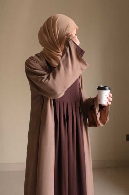 Velvety Brown- Dark Chocolate Maxi Abaya