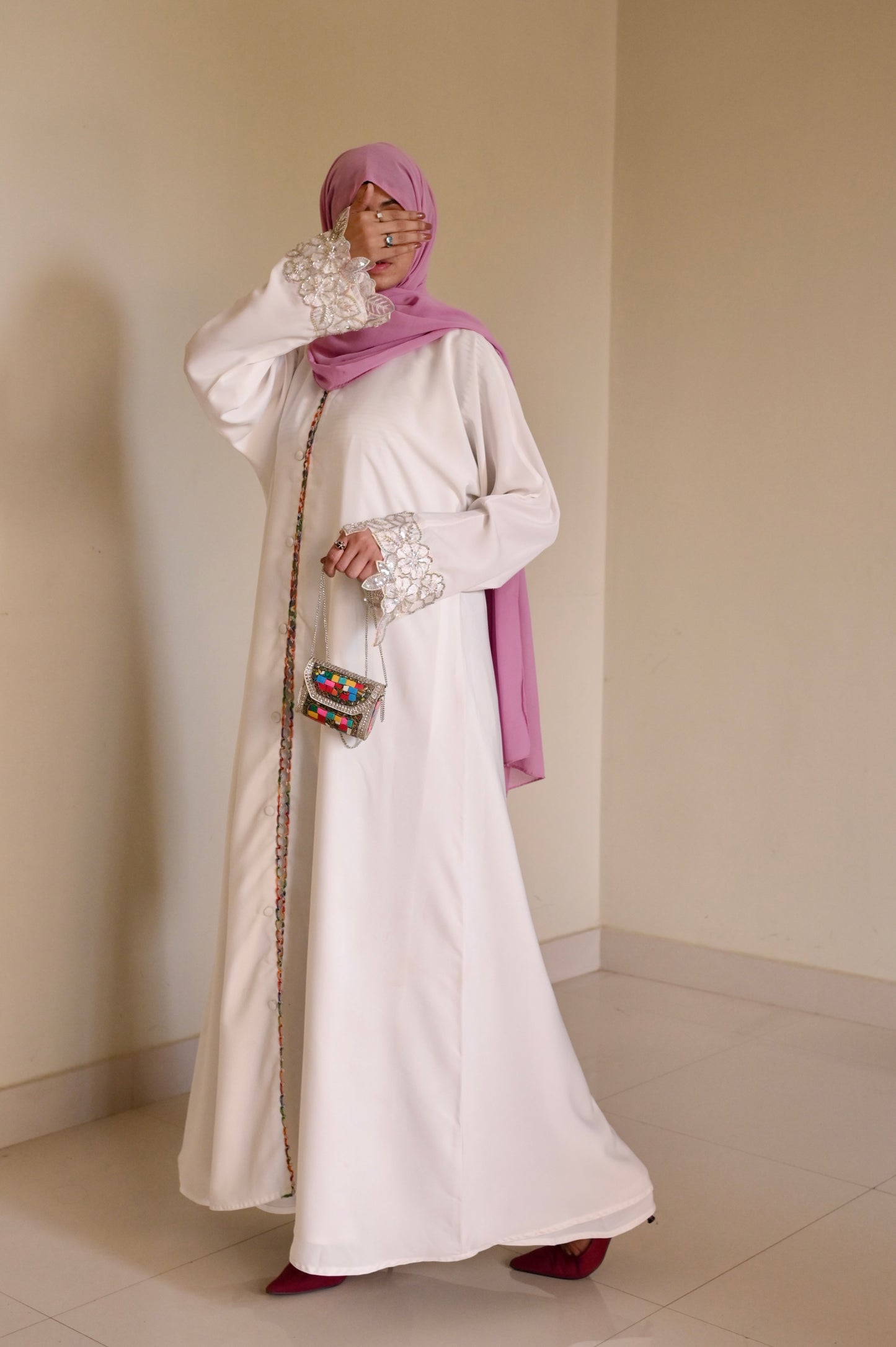 Seraphine Abaya- Floral Luxury Lacework Abaya