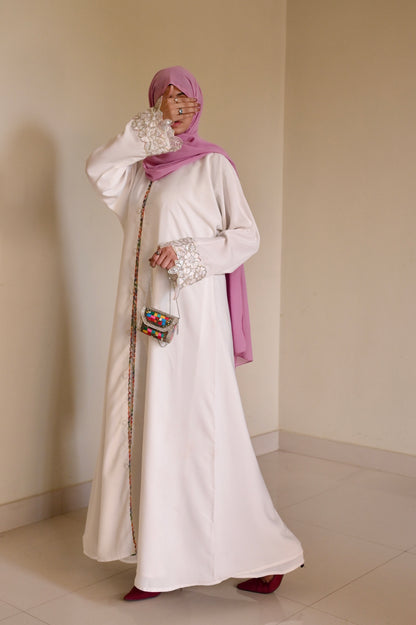 Seraphine Abaya- Floral Luxury Lacework Abaya
