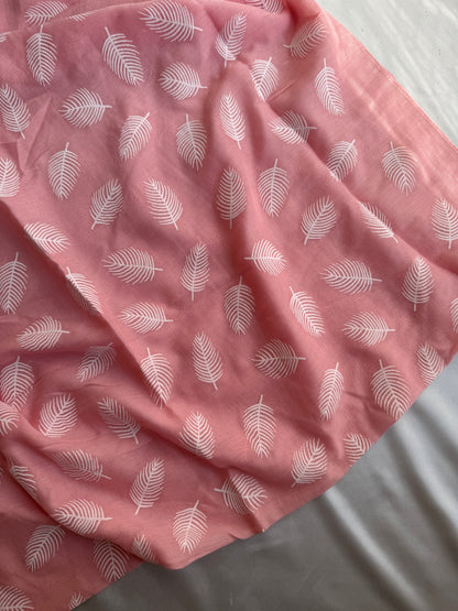 Block Print Feathers- Pink
