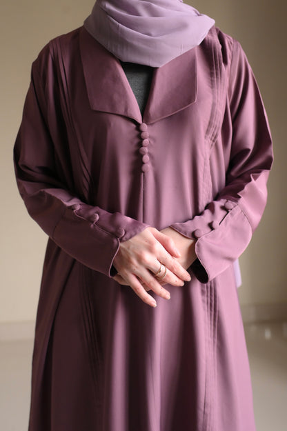 Lilac Harmony-Coat Abaya