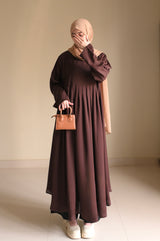 Velvety Brown- Dark Chocolate Maxi Abaya
