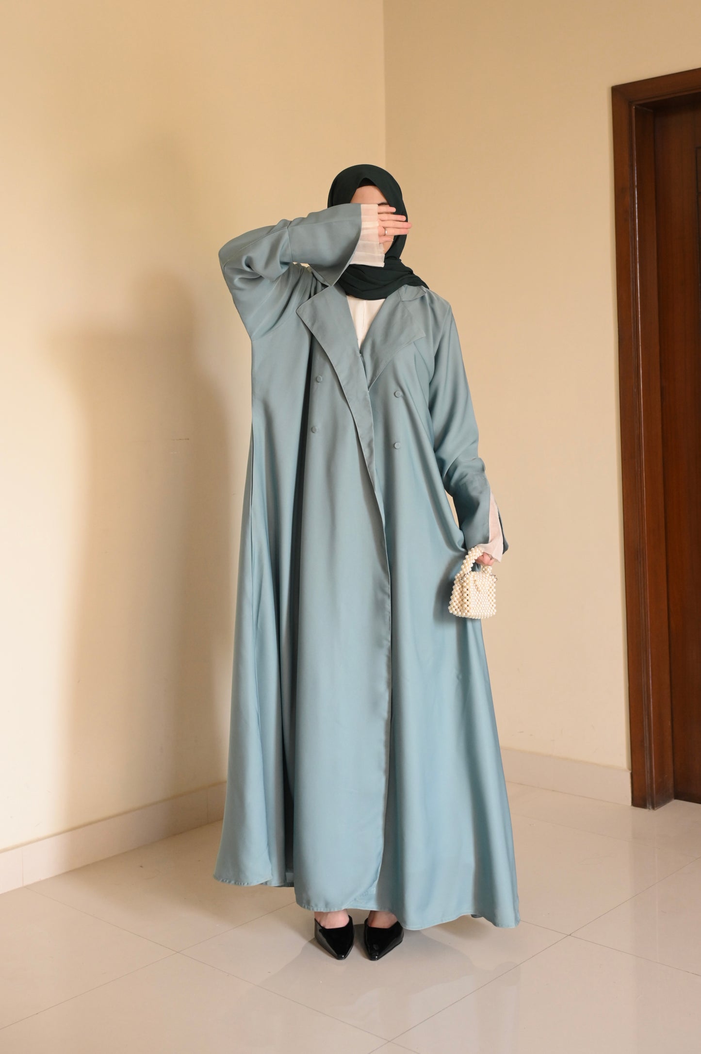 Sea Mist- Coat Style Abaya
