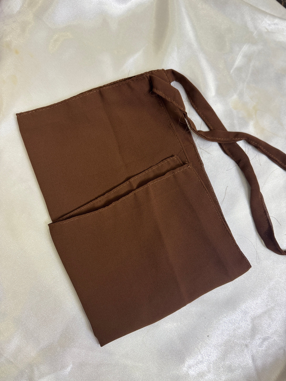 Georgette Half niqabs- 50+ Colors