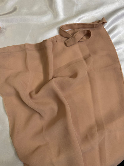 Georgette Half niqabs- 50+ Colors
