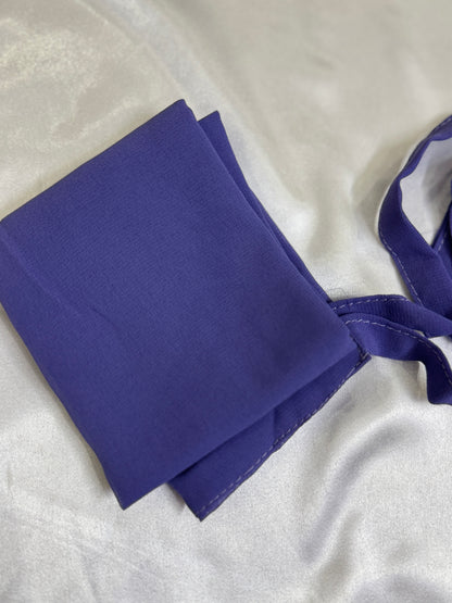 Georgette Half niqabs- 50+ Colors