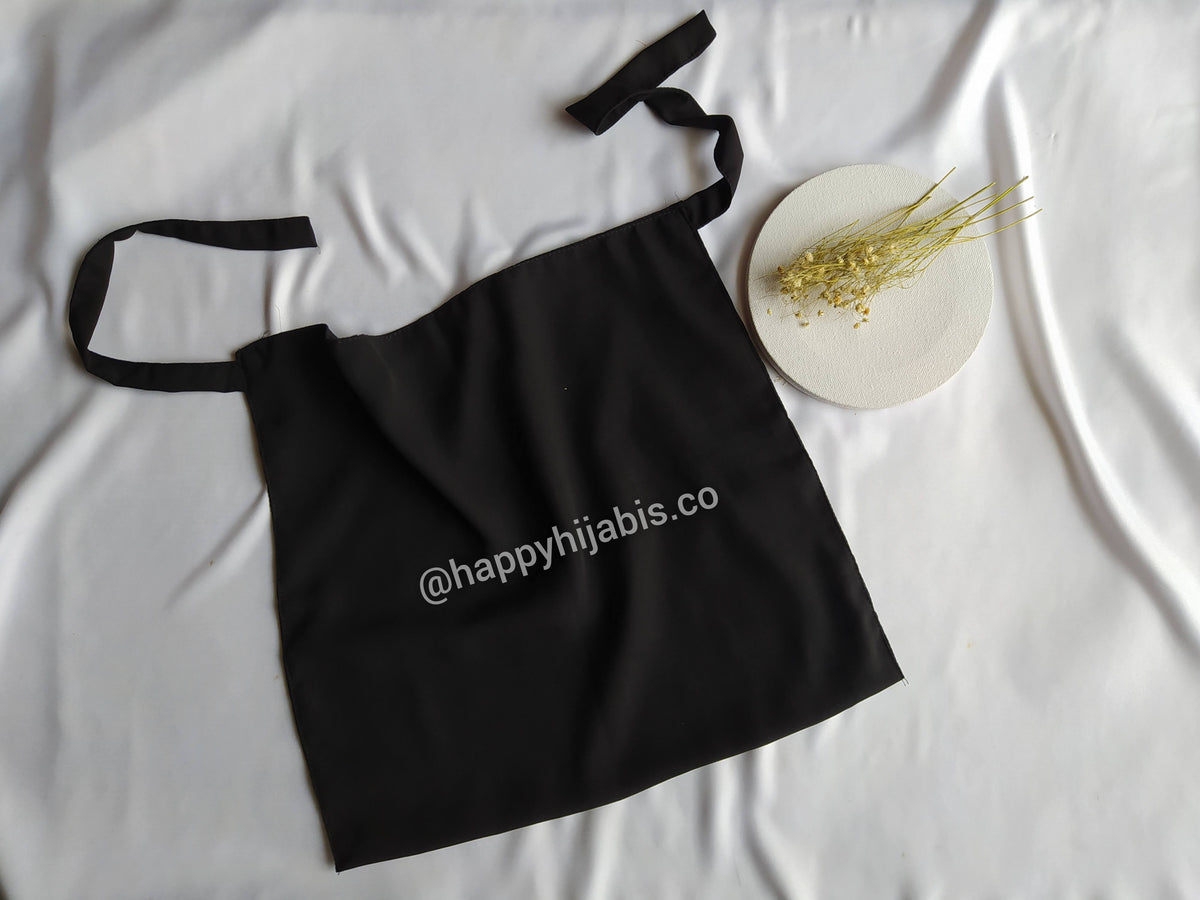 Black Half Niqab- Korean Chiffon