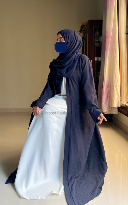 Amairah- Navy Blue kimono Coat (only)