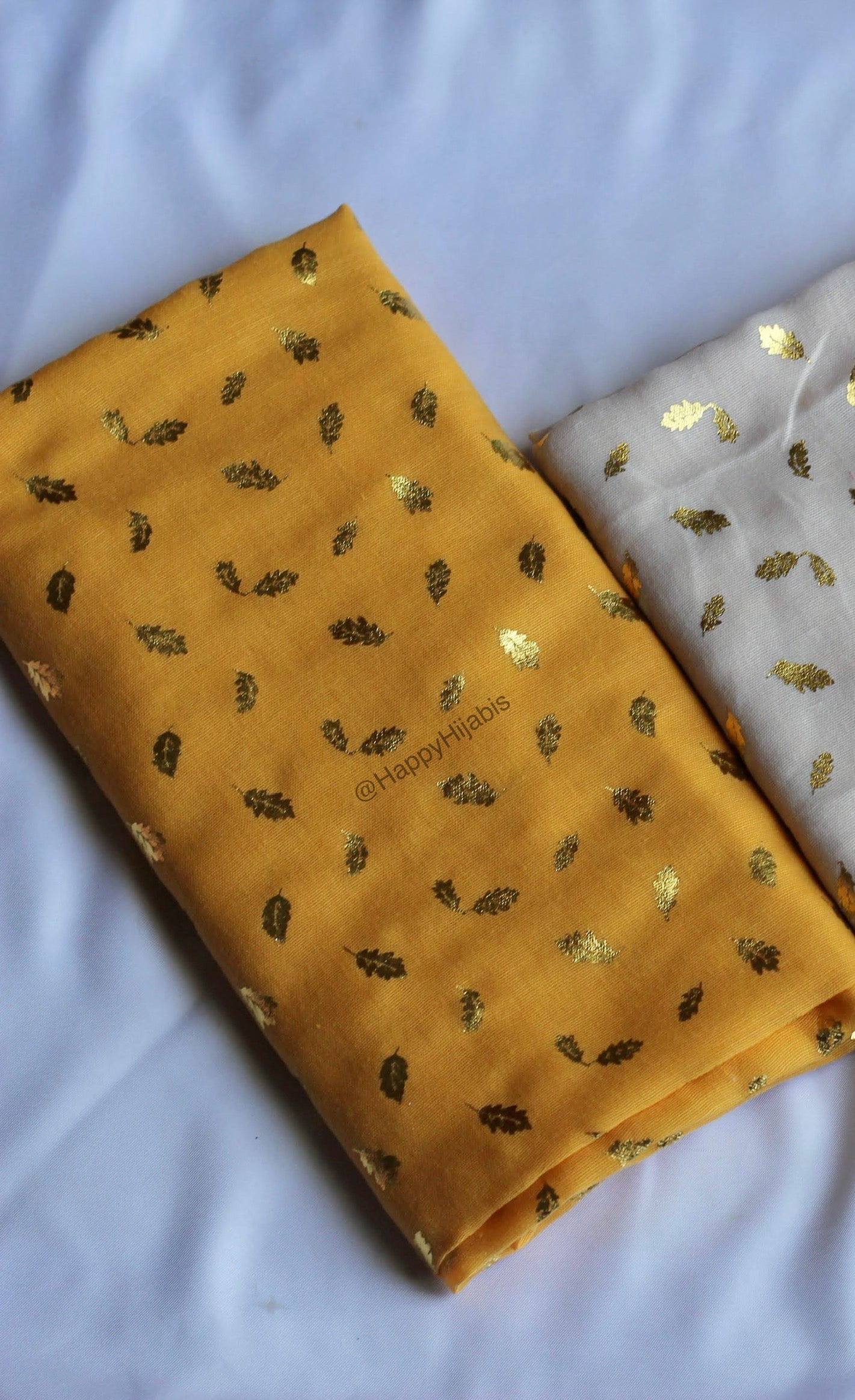 Gold-Foil Feathers Hijabs