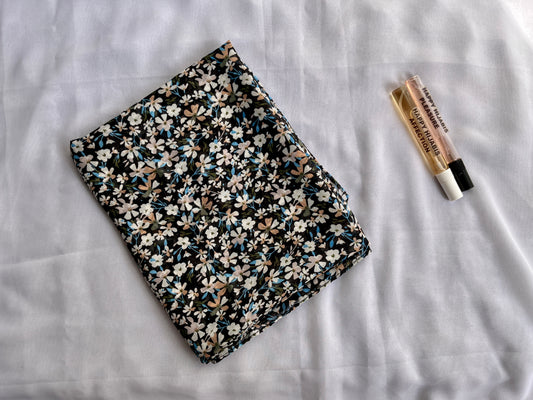 Floral Bloom- Black Blue